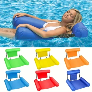 Foldable Water Inflatable Recliner Swimming Pool Accessories Hammock Lounge Chairs Pool Float Mat Bed Sofa Water Sports Toys