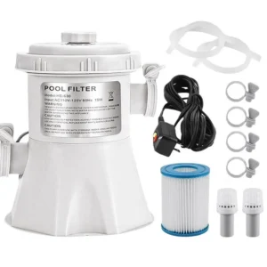 Low Noise Pool Filter Pump Plastic Cartridge Design with Multi Function Filtration Easy Installation for All Size Swimming Pools