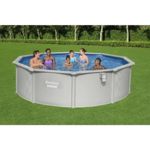 4.60 m X 1.20 m Steel Wall Portable Above Ground Pool Set Round Family Metal Frame Swimming Pool