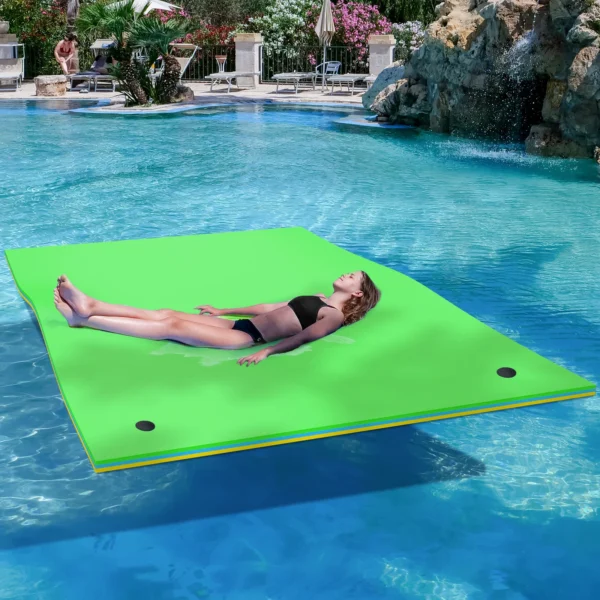 9' X 6' Floating Water Mat 3 Layer Vinyl Foam Lily Pad Pool Lake XPE Foam Rivers - Image 5