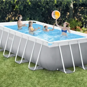 INTEX 26792 Outdoor ABOVE GROUND POOL PRISM STEEL FRAME RECTANGULAR SWIMMING POOL SET