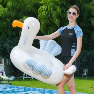 1PC Large Seagull Shaped Inflatable Floating Ride - Durable for Summer Water Fun, Swimming Pools & Water Sports