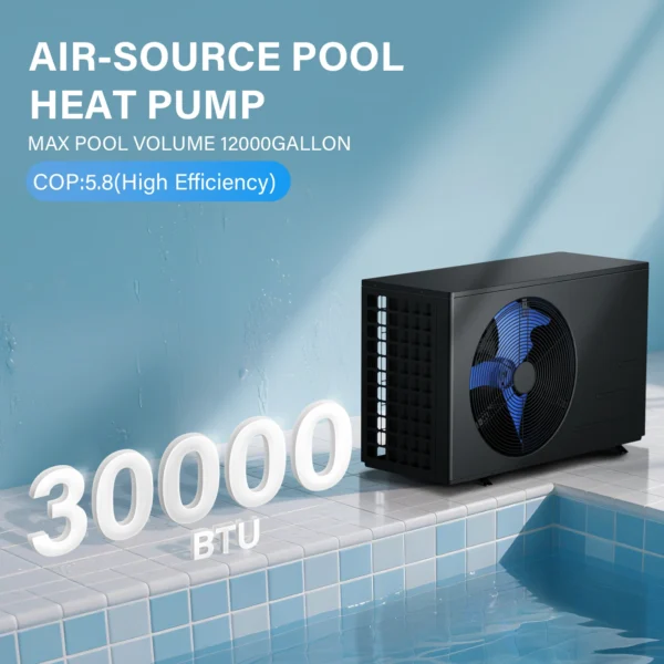 30000 BTU Above Ground Swimming Pools Heater Electric Pool Heater With Wi-Fi Heat Pump Swimming Pool Smart App - Image 5