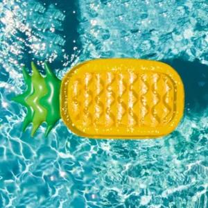 Pineapple Inflat Air Mattress Foldable Floating Water Recliner Mats Comfortable PVC Large Size Swimming Pool Accessories