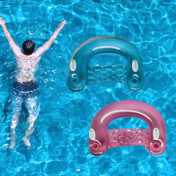 pool Inflatable Lounge Chair Summer Swim Inflatable Floating Water Mattresses Hammock Lounge Chairs Floating Mat Inflatable Seat - Image 6