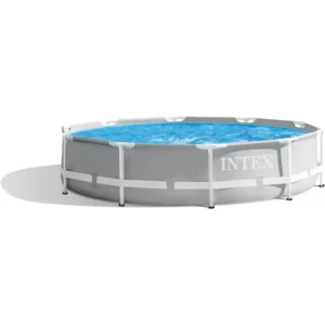 26701EH Prism Frame Premium Above Ground Swimming Pool Set: 10ft x 30in – Includes 330 GPH Cartridge Filter Pump – SuperTough P