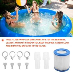 Well Made-Pool Filter Pump, 330 GPH Paddling Electric Pool Filters Small Pool Filter Pump