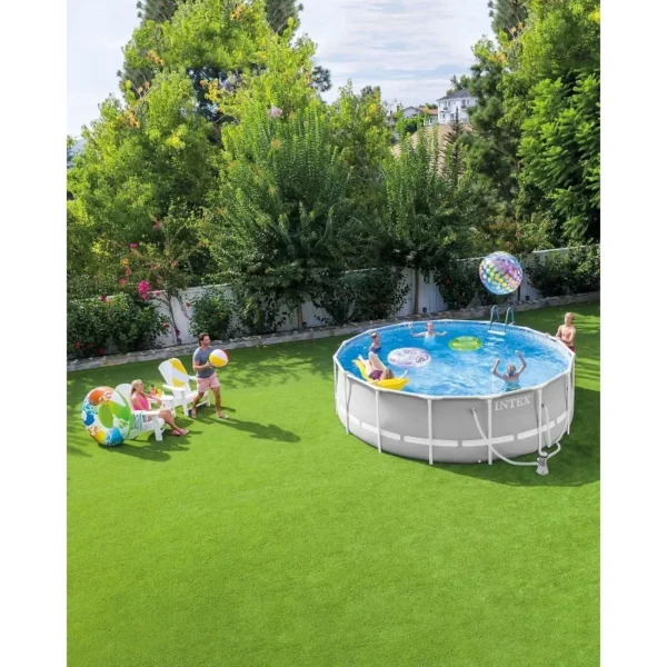 INTEX 26700EH Prism Frame Premium Above Ground Swimming Pool: 10ft x 30in – SuperTough Puncture Resistant – Rust Resistant - Image 3