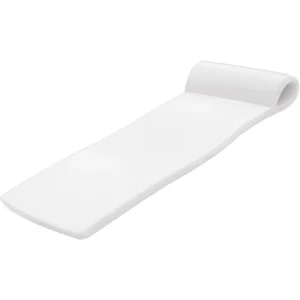 Sunsation Vinyl Coated Foam Swimming Pool Float Mat Adult Lounger with Built-in Roll Pillow