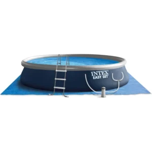 INTEX Inflatable Above-Ground Swimming Pool, Easy Set 15ft x 48in w/ Filter Pump & Ladder