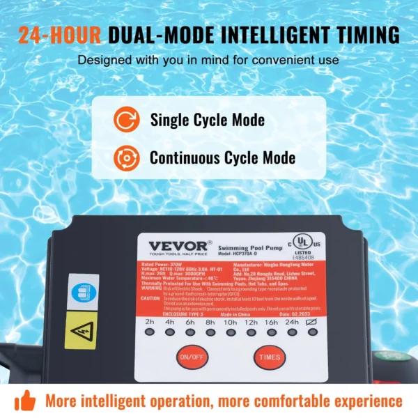 Sand Filter Pump for Above Ground Pools, 12-inch, 3000 GPH, 1/2 HP Swimming Pool Pumps System & Filters Combo Set with 6-Way - Image 2