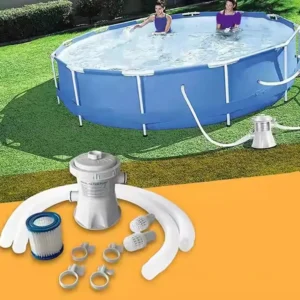Low Noise Pool Filter Pump Plastic Cartridge Design with Multi Function Filtration Easy Installation for All Size Swimming Pools