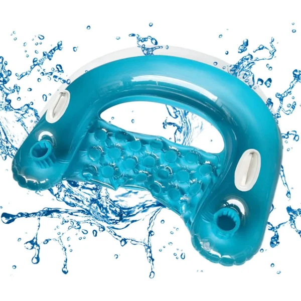 pool Inflatable Lounge Chair Summer Swim Inflatable Floating Water Mattresses Hammock Lounge Chairs Floating Mat Inflatable Seat - Image 4