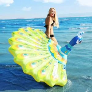 Air Pool Lounge New Design Inflatable Peacock Float Floating Mat