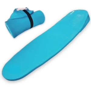 Sol Float,1.5" Thick Full Adult Sized Vinyl Coated Foam Swimming Pool Raft Mat Lounger, Built-in Pillow, Easy Carry Handle