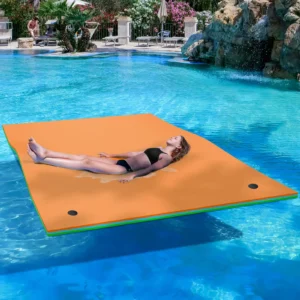 9' X 6' Floating Water Mat 3 Layer Vinyl Foam Lily Pad Pool Lake XPE Foam Rivers