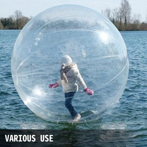 SucceBuy 2M Water Walking Ball with Air Blower Pump Inflatable PVC Zorb Ball Waterproof for Amusement Park Swimming Pool - Image 2