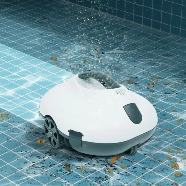 Automatic Robotic Pool Cleaner with Two Suction Inlets and Intelligent Path Planning Fits Capturing Sand Stones Hair and Debris