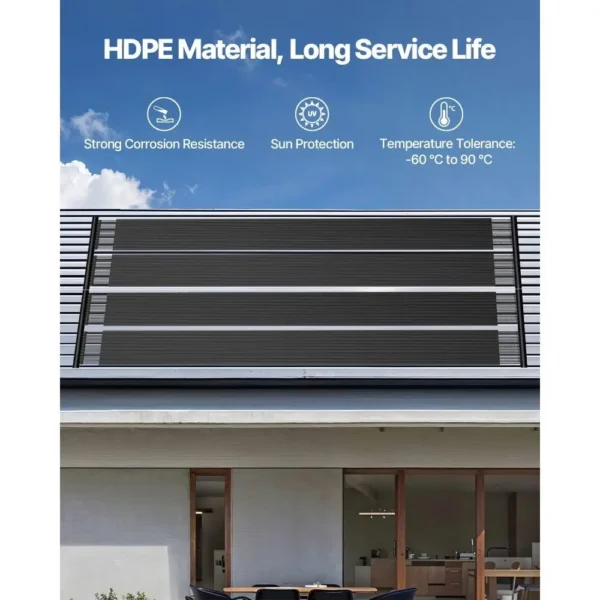 Solar Pool Heater 2.75x20 Foot Aboveground Pool Heating System Two Panels Energy Efficient Warm Water Solution - Image 5