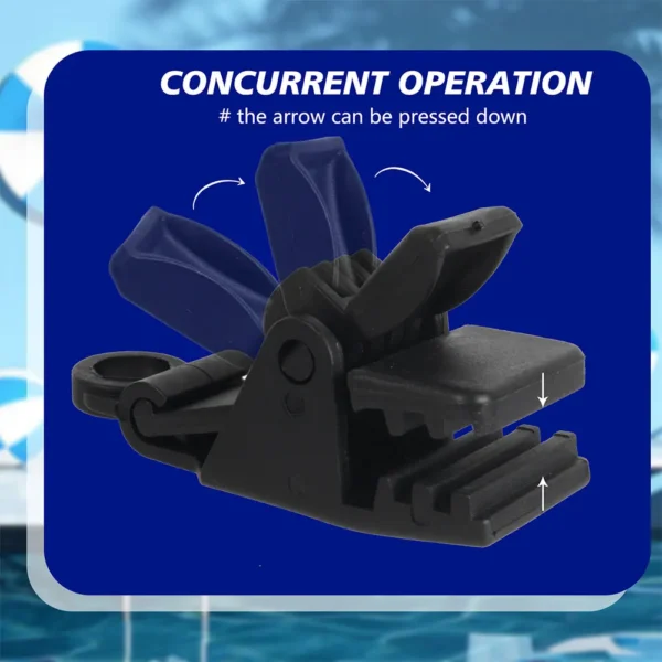 24Pcs Swimming Pool Solar Cover Straps and Clips Including 8 Straps 8 Clips and 8 Touch Fastener for In-Ground Swimming Pool - Image 5