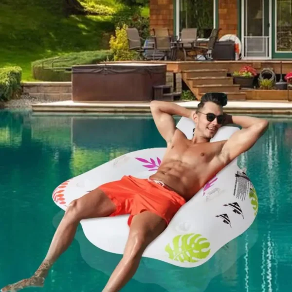 LED Inflatable Mattresses Water Swimming Pool Accessories Hammock Lounge Chairs Pool Float Water Sports Toys Float Mat Pool Toys - Image 3