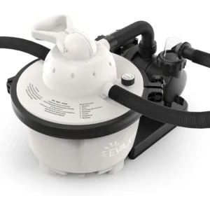 EVAJOY Sand Filter Pump, 2000GPH Swimming Pool Pump with 7-Way Valve, Dual Water Tanks, 25.9ft Power Cord for Easy Installation